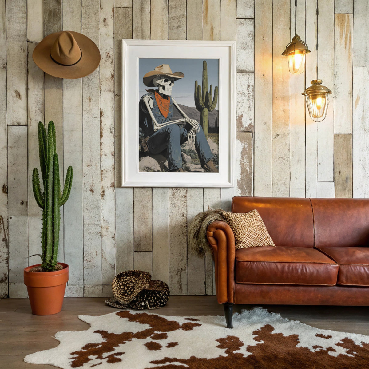 A Cowboy's Last Resting Place | Western Wall Art | Farmhouse World
