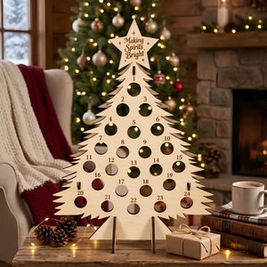 Adult Advent Calendar Wooden Tree