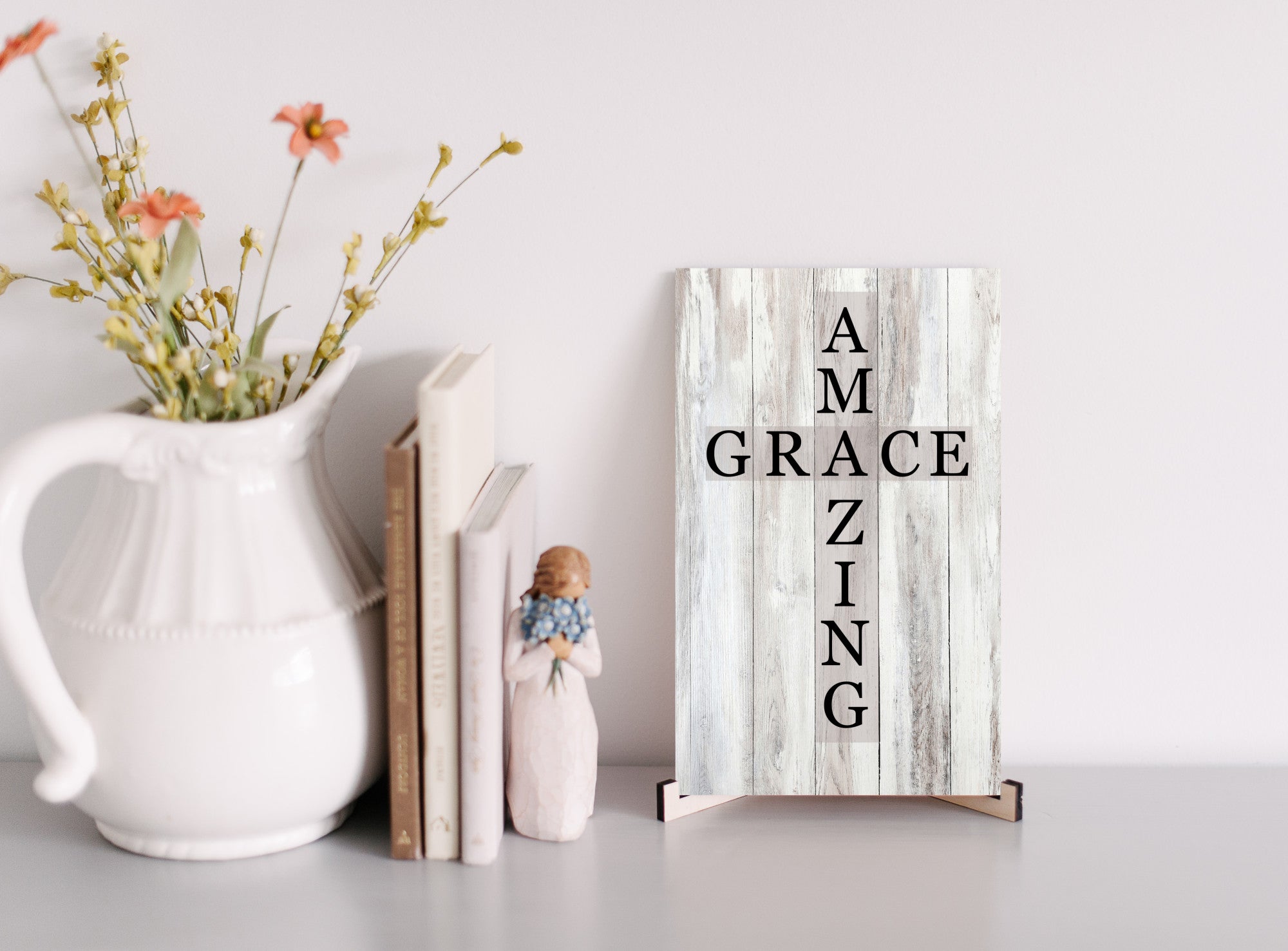 Amazing Grace Cross Sign | Farmhouse World