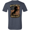 Patriotic western horse tee with front and back print