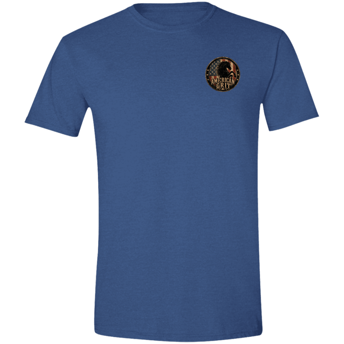 Horse lover American flag t-shirt printed and shipped from the USA