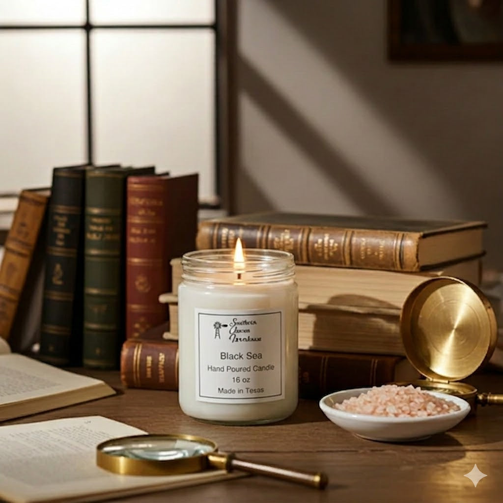 Black Sea Candle & Wax Melt | Ocean Musk & Plum | Farmhouse World