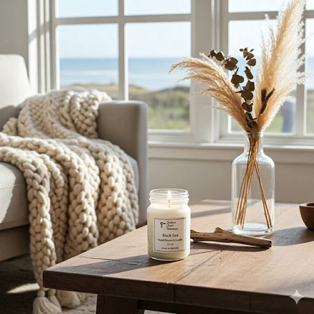 Black Sea Candle & Wax Melt | Ocean Musk & Plum | Farmhouse World