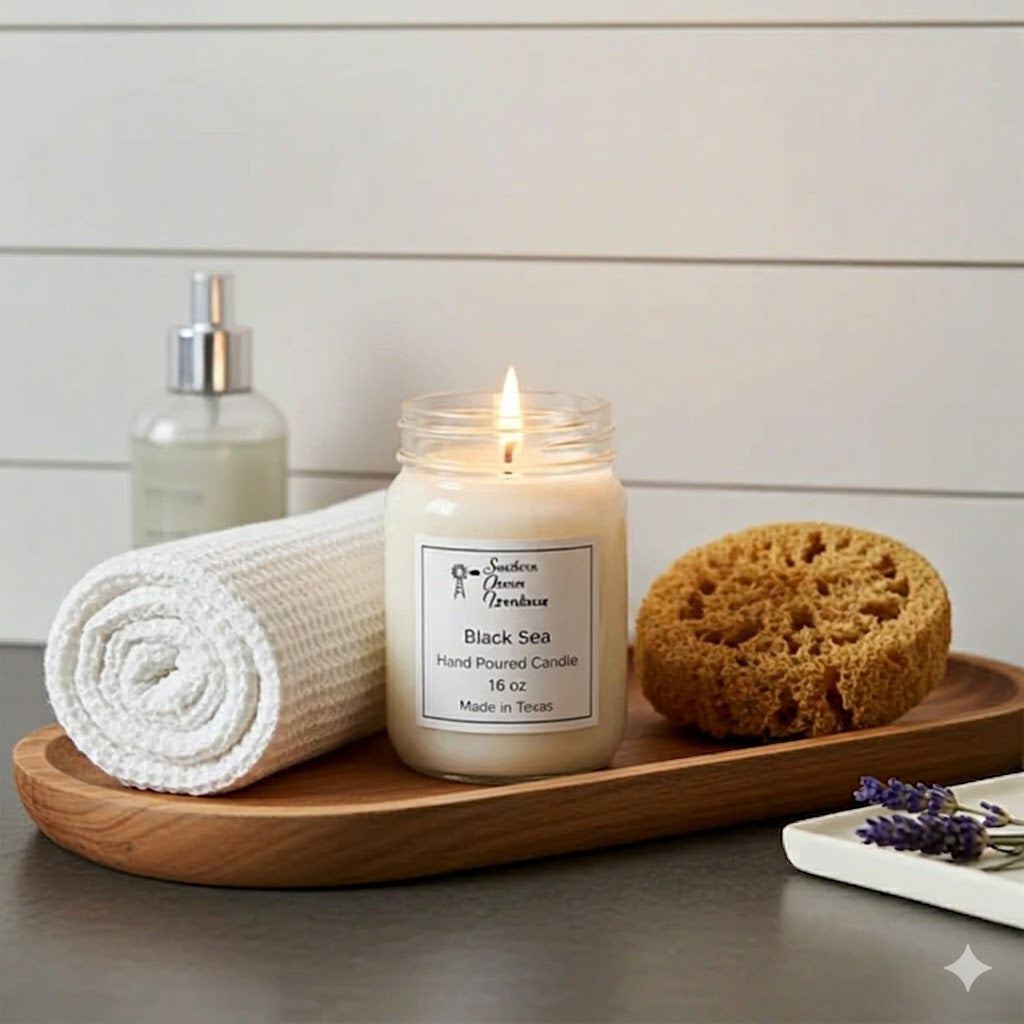 Black Sea Candle & Wax Melt | Ocean Musk & Plum | Farmhouse World