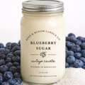 blueberry sugar soy candle farmhouse decor