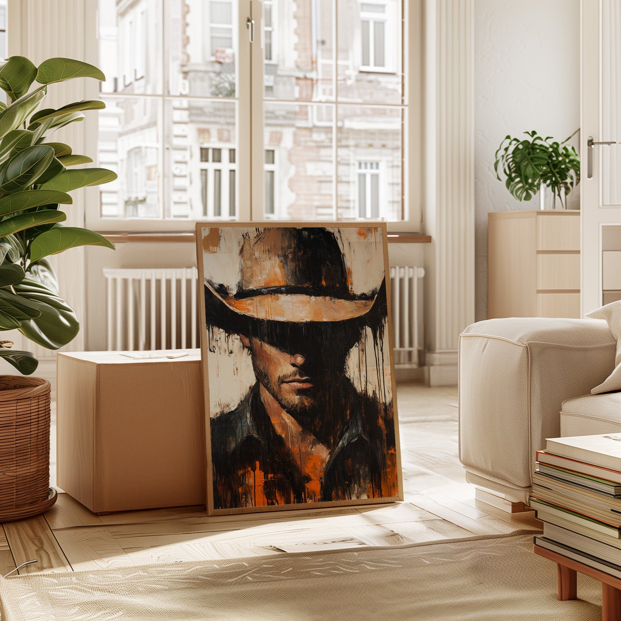 western ranch artwork for living room