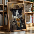 Border Collie Western Marshal | Western Wall Art | Farmhouse World