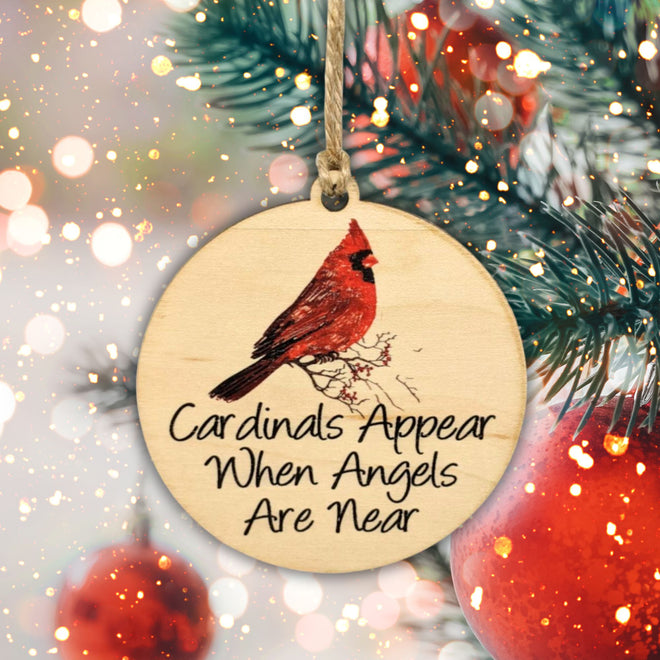 Cardinals Appear When Angels Are Near Ornament | Farmhouse World