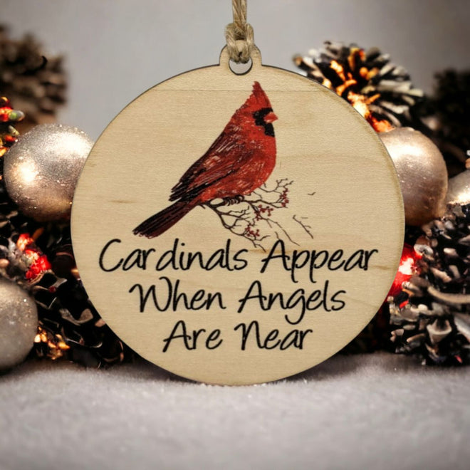 Cardinals Appear When Angels Are Near Ornament | Farmhouse World