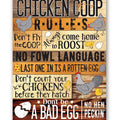 Chicken Coop Rules Metal Sign | Farmhouse Chicken Decor | Farmhouse World