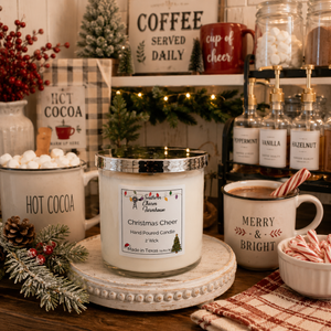 Christmas Cheer 2-Wick Candle | Apple & Holiday Spice | Farmhouse World