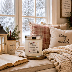 Christmas Cheer 2-Wick Candle | Apple & Holiday Spice | Farmhouse World