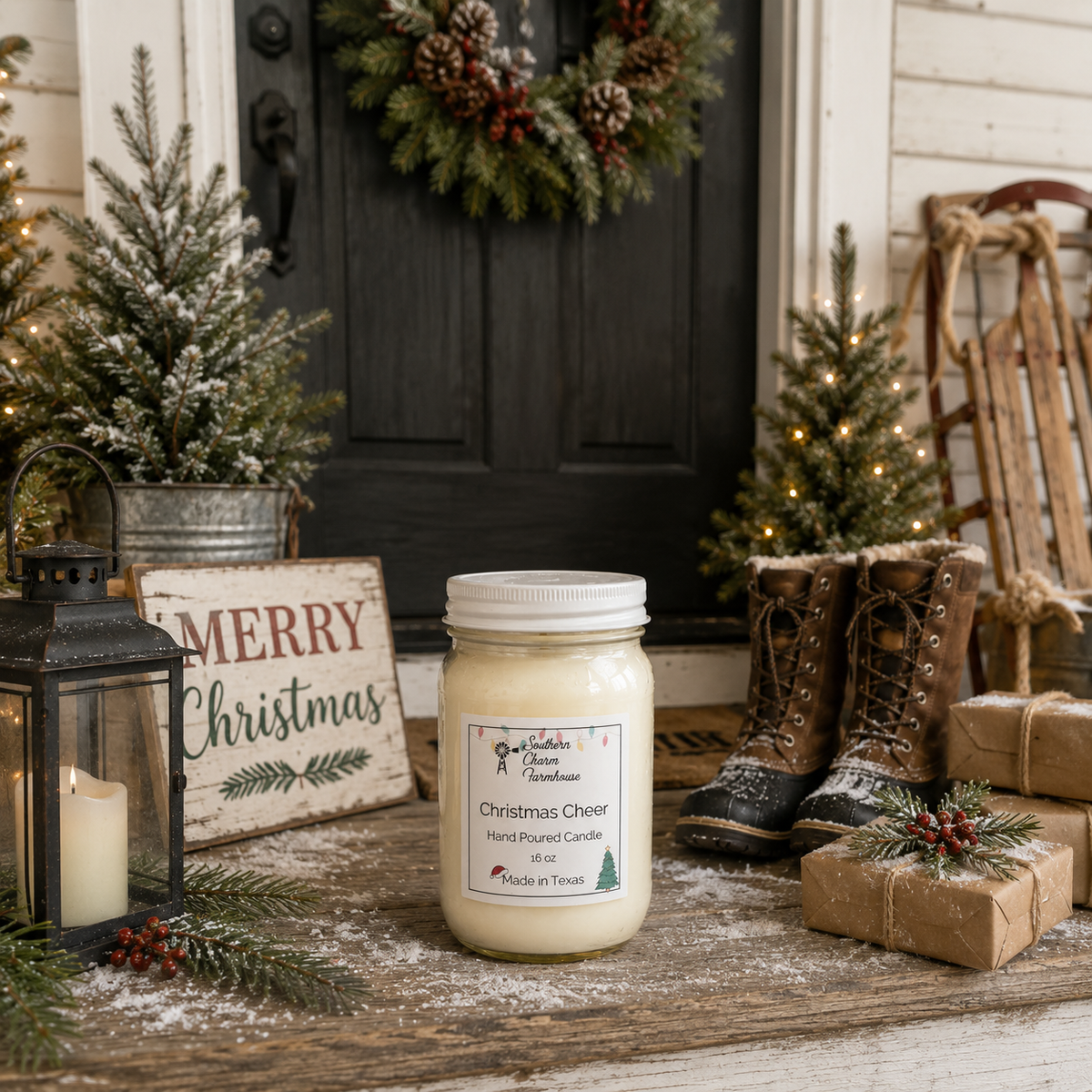 Christmas Cheer Candle & Wax Melt | Apple & Pine | Farmhouse World