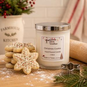 Christmas Cookie 2-Wick Candle | Sugar Cookie & Vanilla | Farmhouse World