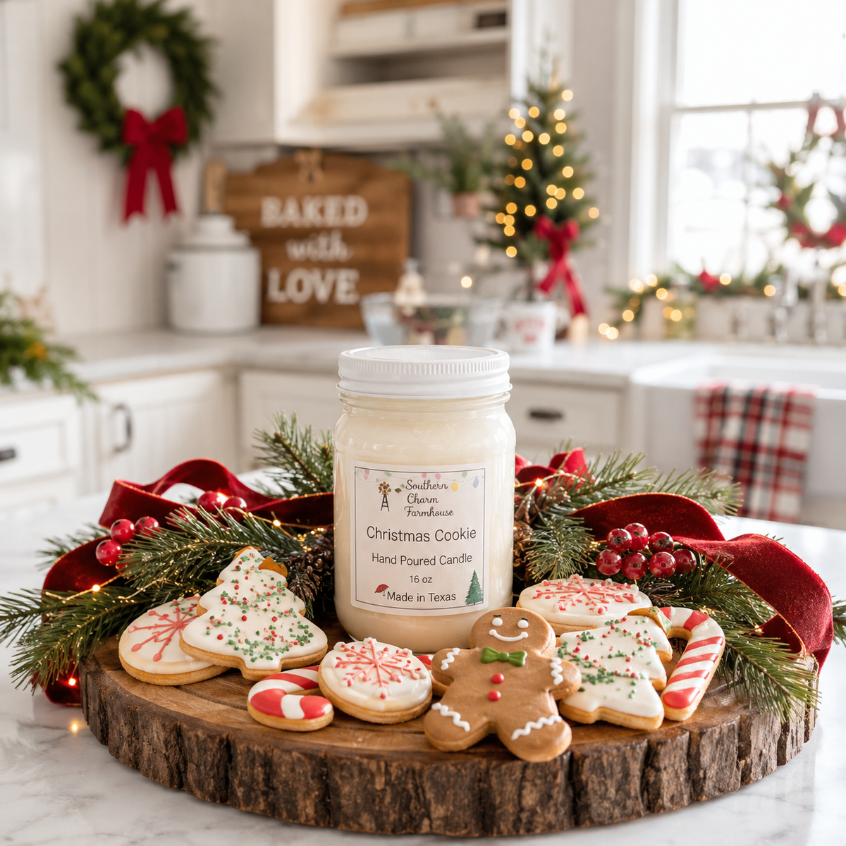 Christmas Cookie Candle & Wax Melt | Vanilla & Spice | Farmhouse World