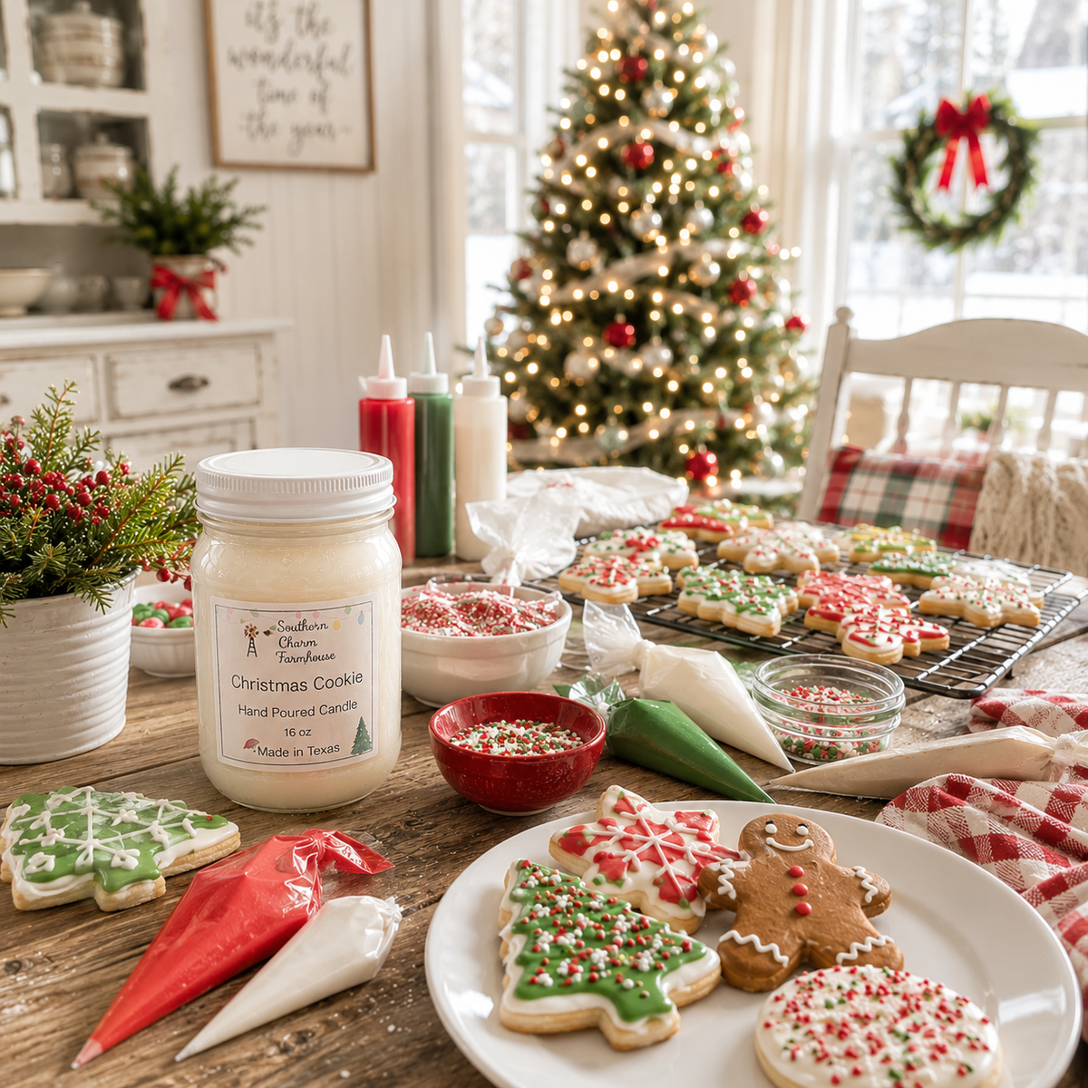 Christmas Cookie Candle & Wax Melt | Vanilla & Spice | Farmhouse World