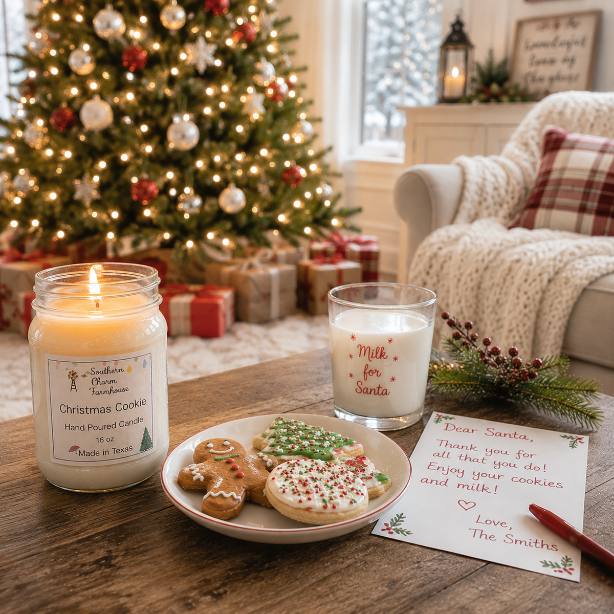 Christmas Cookie Candle & Wax Melt | Vanilla & Spice | Farmhouse World