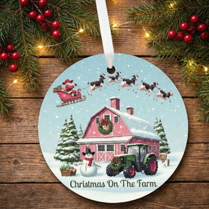 Christmas on the Farm Ornament
