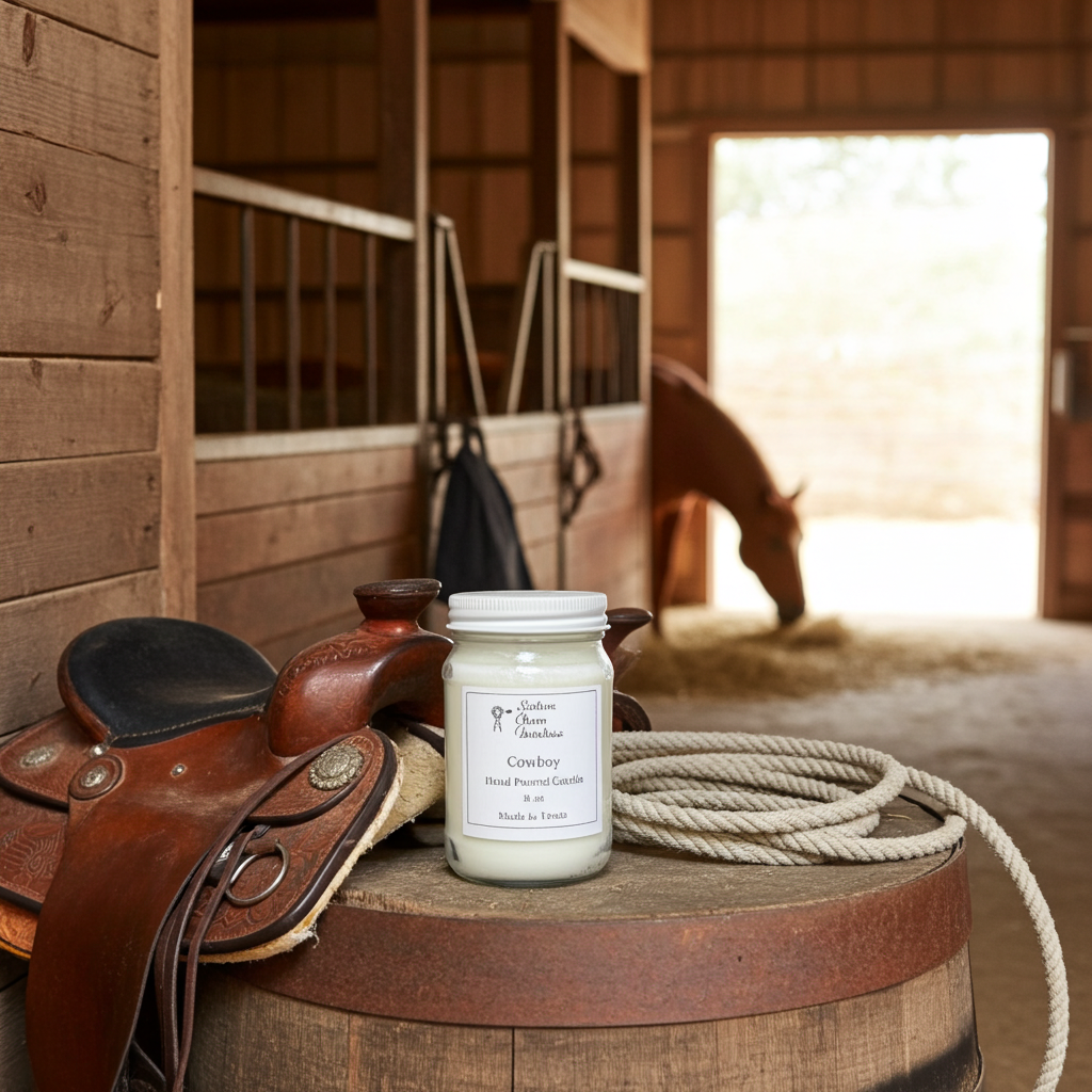Cowboy Candle & Wax Melt | Bergamot, Cedar & Musk | Farmhouse World