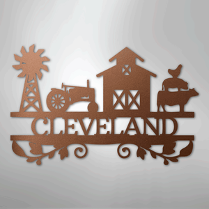 Custom Farm Life Metal Sign Cooper