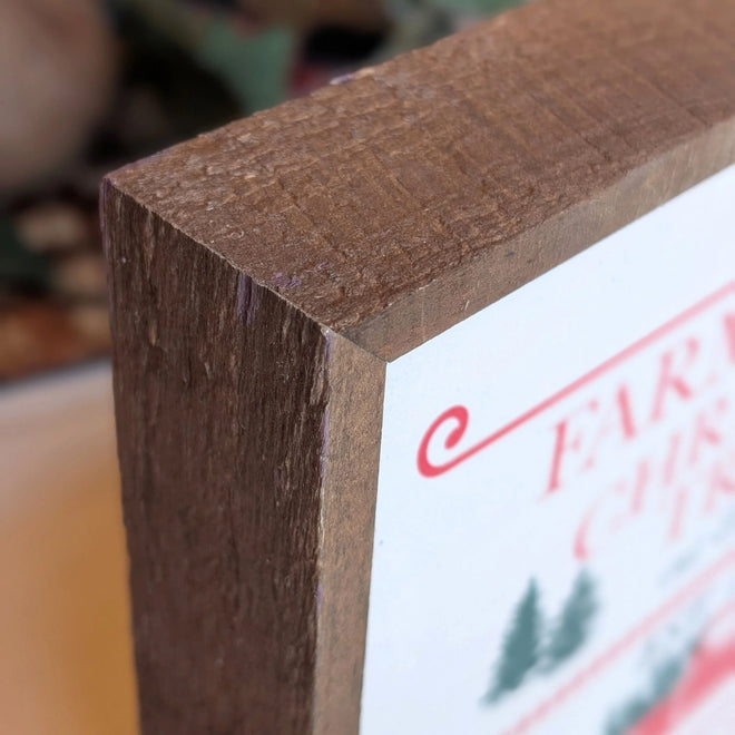 Christmas Decorations - Rustic Christmas Truck Sign 10"