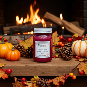 Fireside Glow Candle & Wax Melt | Smoky Woods | Farmhouse World