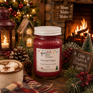 Fireside Magic Candle & Wax Melt | Marshmallow & Woods | Farmhouse World
