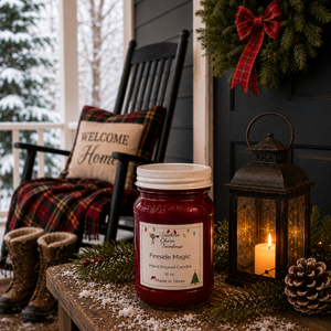 Fireside Magic Candle & Wax Melt | Marshmallow & Woods | Farmhouse World