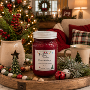 Fireside Magic Candle & Wax Melt | Marshmallow & Woods | Farmhouse World