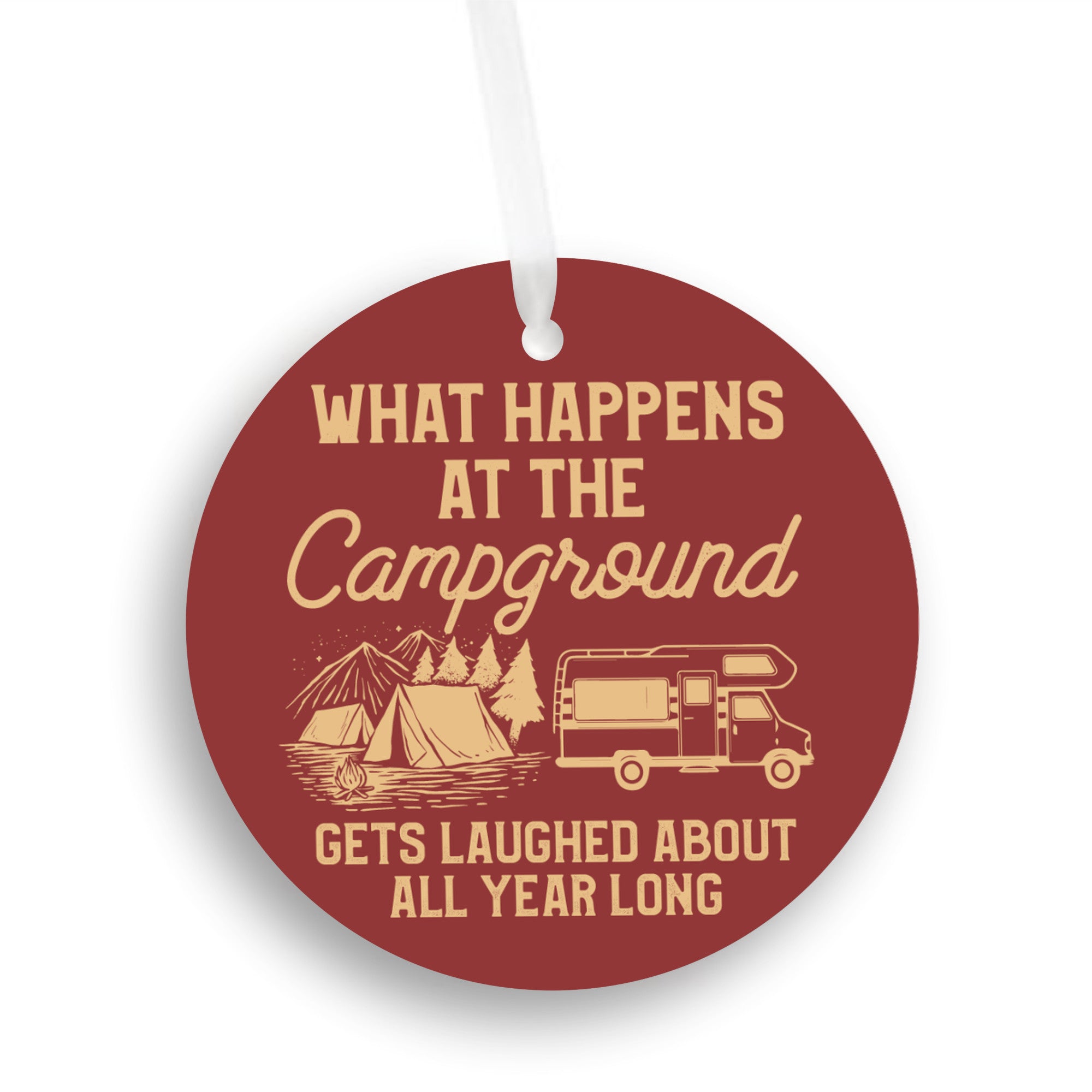 Funny Camping Christmas Gift Ornament | Farmhouse World