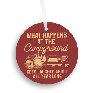 Funny Camping Christmas Gift Ornament | Farmhouse World