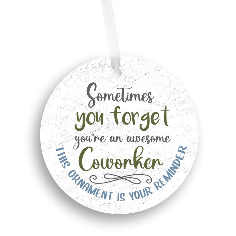 Funny Christmas Ornament for Coworker | Farmhouse World