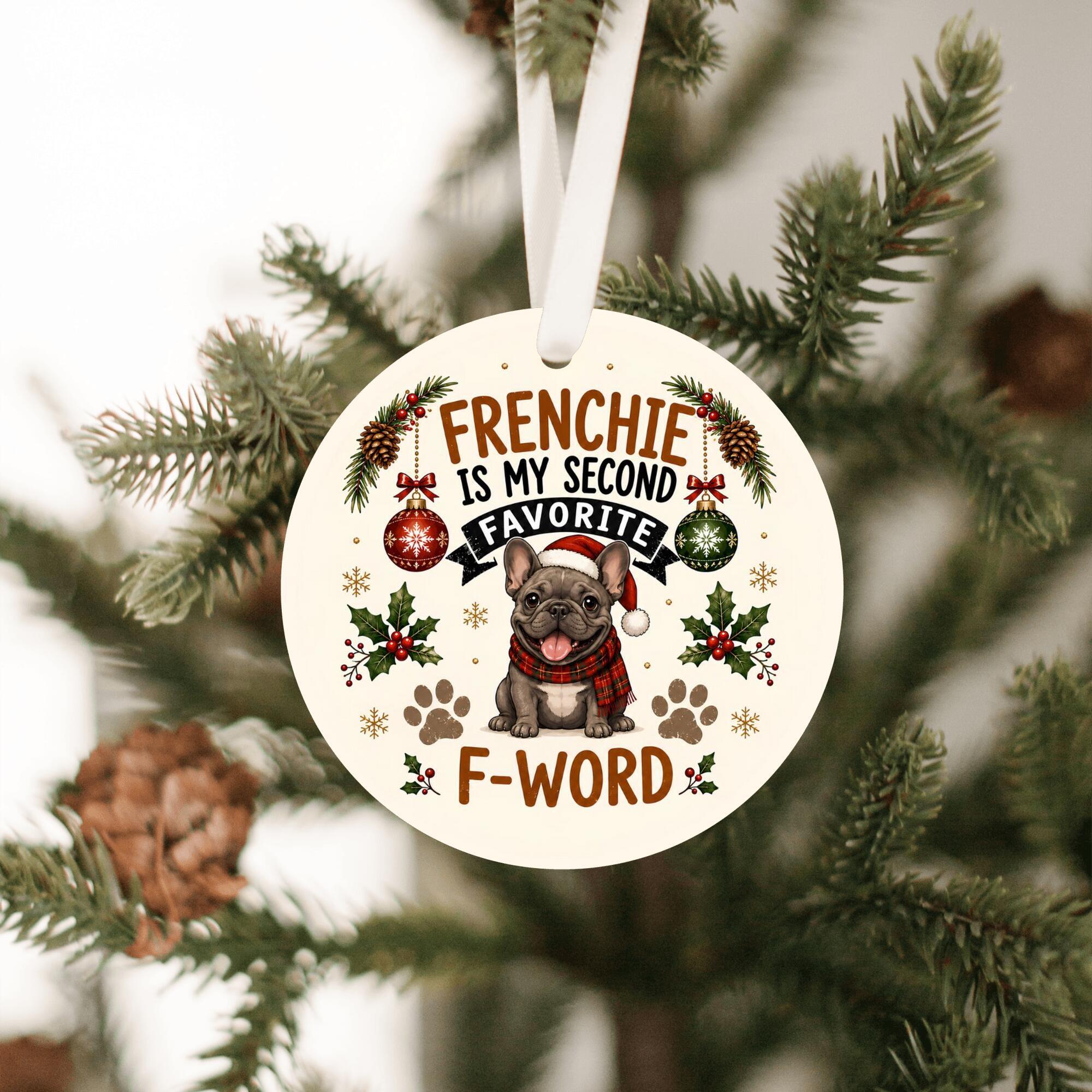 French Bulldog dog lover gift ornament