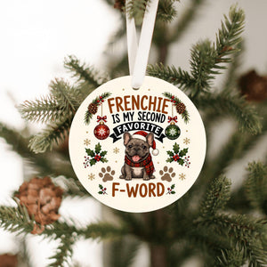 French Bulldog dog lover gift ornament