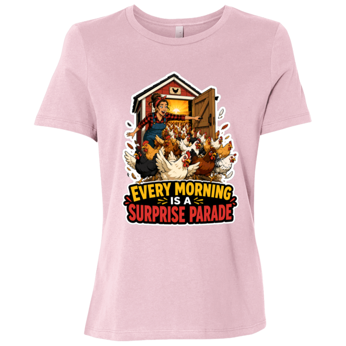Backyard chicken lover gift shirt with farm illustration