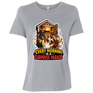 Cute chicken mom t-shirt with chickens and roosters