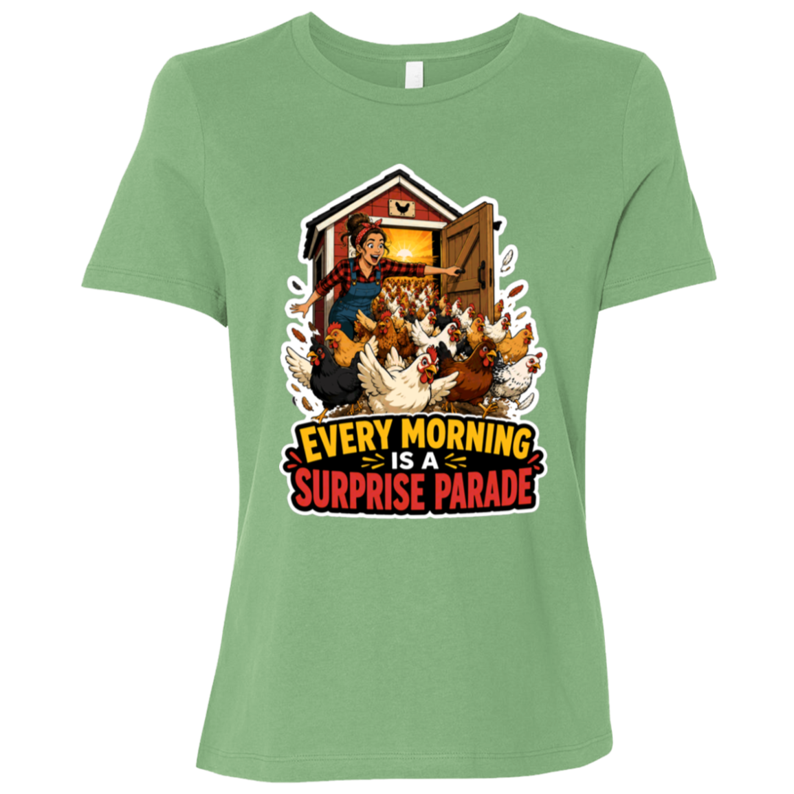 Country farmhouse chicken shirt for homesteaders