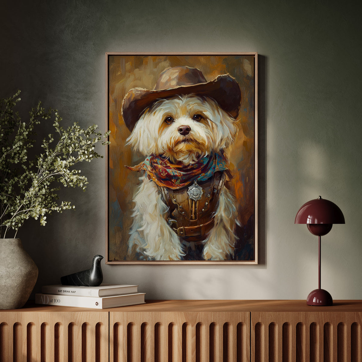 Havanese Western Outlaw | Western Wall Art | Farmhouse World