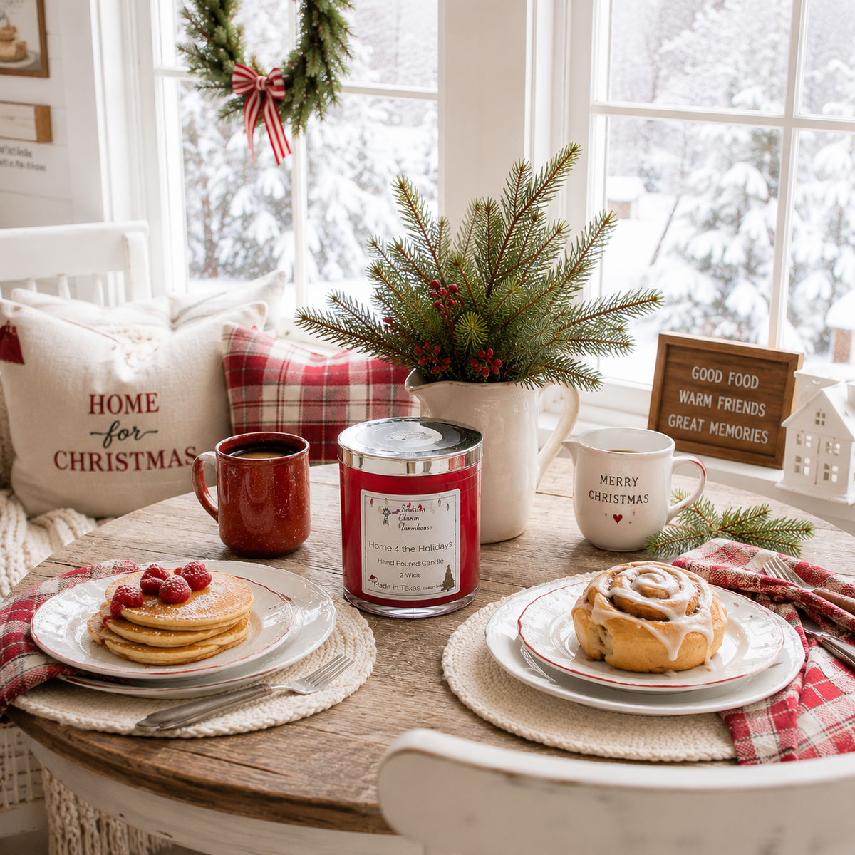 Home 4 the Holidays 2-Wick Candle | Cinnamon & Clove | Farmhouse World