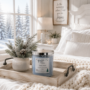 Jack Frost 2-Wick Candle | Mint, Eucalyptus & Vanilla | Farmhouse World