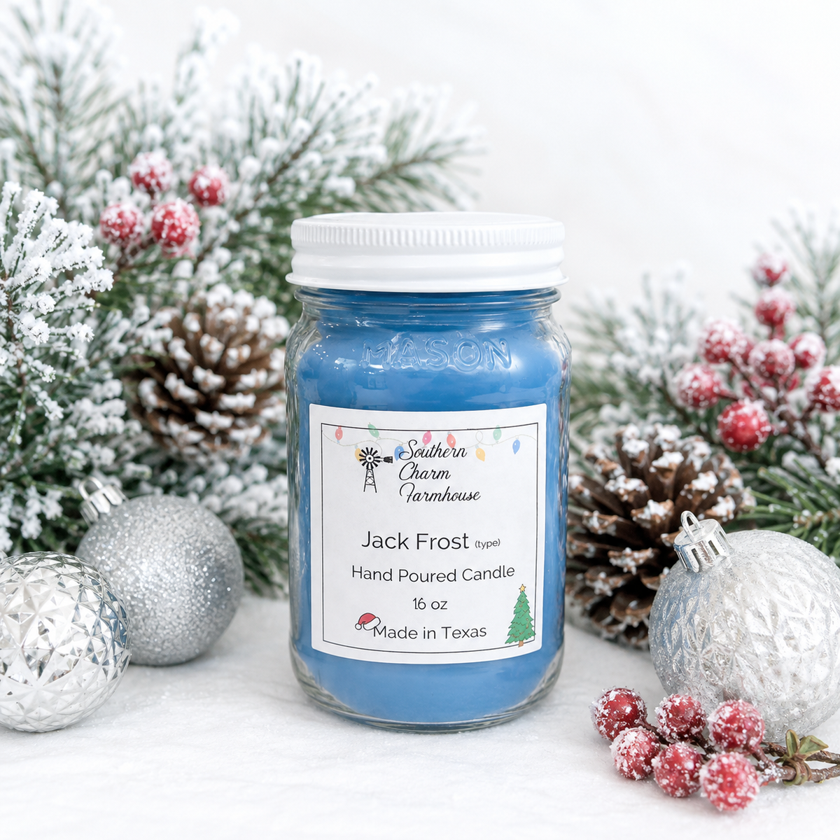 Jack Frost Candle & Wax Melt | Mint & Eucalyptus | Farmhouse World