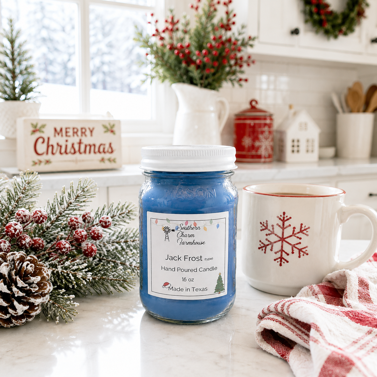 Jack Frost Candle & Wax Melt | Mint & Eucalyptus | Farmhouse World