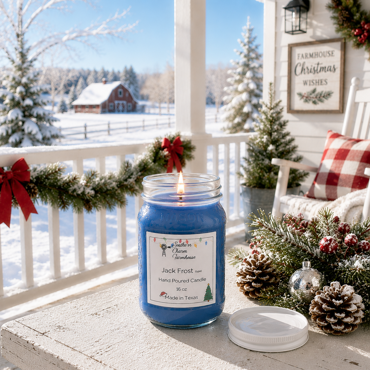 Jack Frost Candle & Wax Melt | Mint & Eucalyptus | Farmhouse World