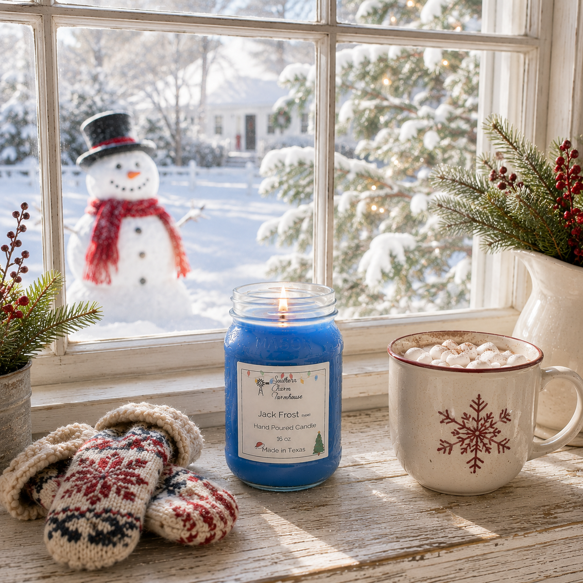 Jack Frost Candle & Wax Melt | Mint & Eucalyptus | Farmhouse World