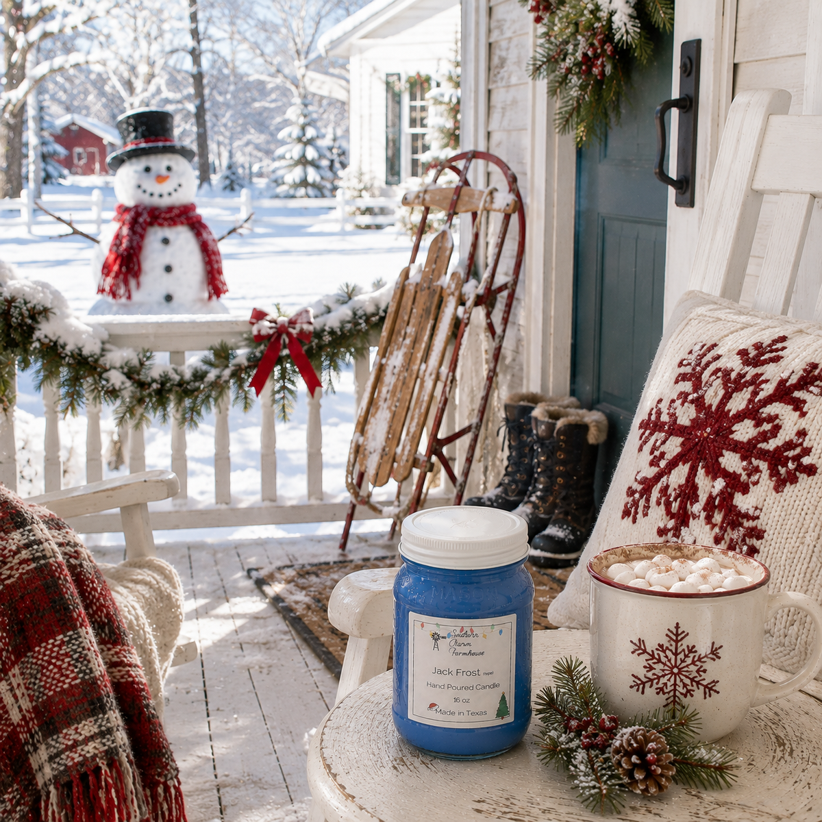 Jack Frost Candle & Wax Melt | Mint & Eucalyptus | Farmhouse World