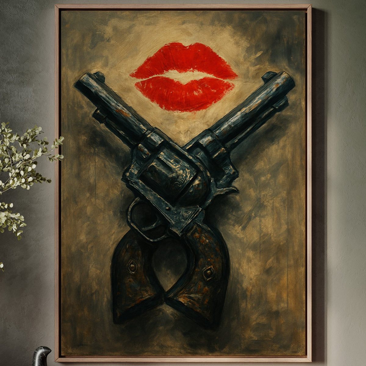 Kiss Kiss Bang Bang Western Print | Farmhouse World