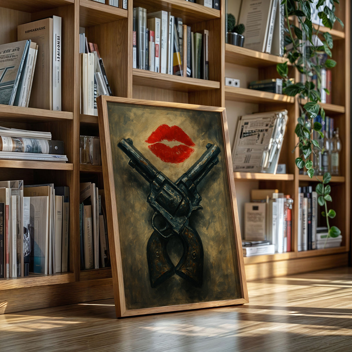 Kiss Kiss Bang Bang Western Print | Farmhouse World
