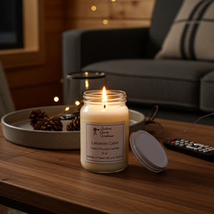 Lakeside Cabin Candle & Wax Melt | Fresh & Woodsy | Farmhouse World