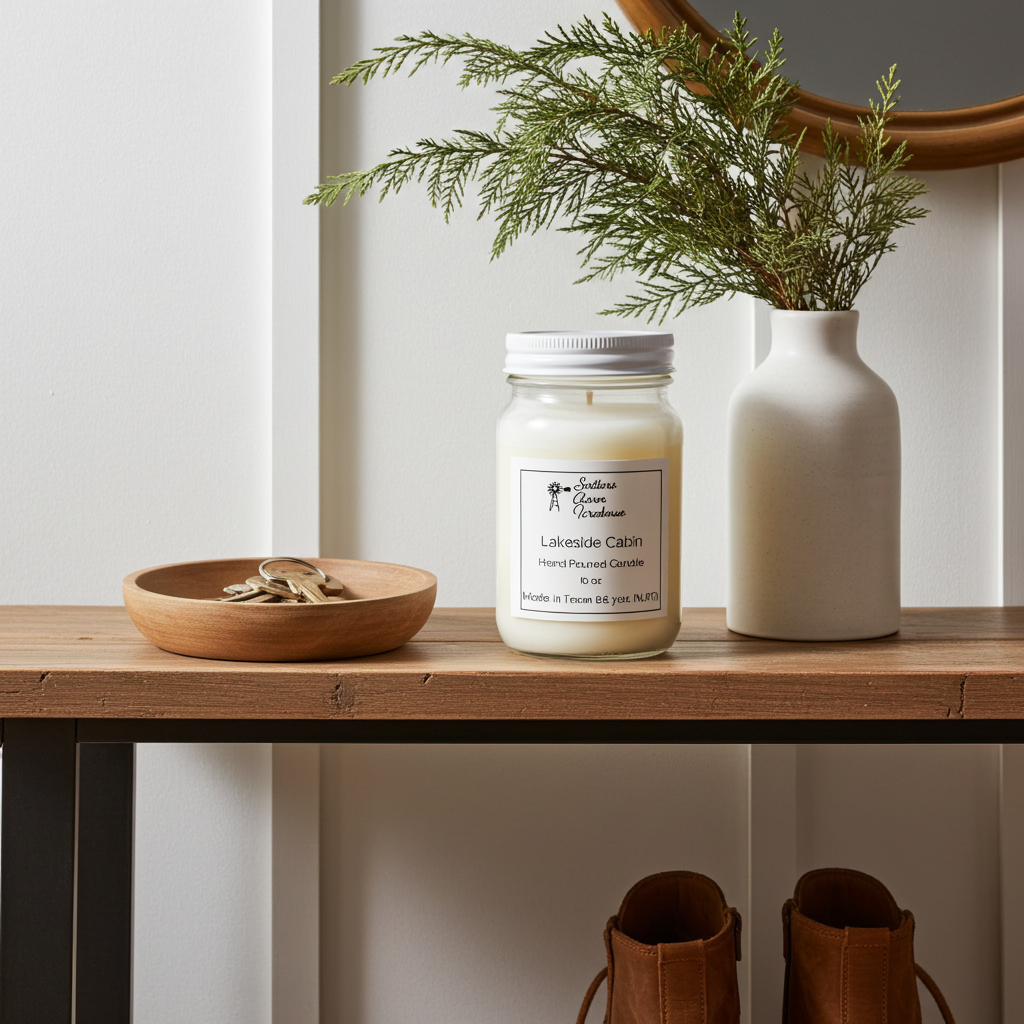 Lakeside Cabin Candle & Wax Melt | Fresh & Woodsy | Farmhouse World