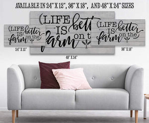 Life Is Better On The Farm Farmhouse Wall Art | Canvas & Print | Farmhouse World